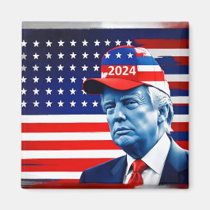 Imã American Donald Trump 2024 Flag