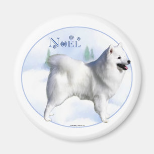 Imã American Eskimo Dog Noel - Magnet