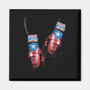 Imã American Flag Boxing USA Luvas Malhação Gym Boxer