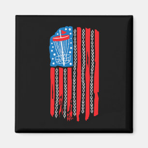 Imã American Flag Disc Golf Bysket Chain 4 De Julho M