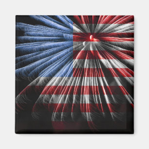 Imã American Flag Fireworks