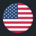 Imã American Flag Magnet - EUA<br><div class="desc">EUA - Estados Unidos da América - Sinalizador - Patriótico - Dia da Independência - 4 de julho - Personalizável - Escolha / Adicione seu Texto / Cor / Imagem Única - Faça seu presente especial - Redimensione e mova ou remova e adicione elementos / imagem com a ferramenta de...</div>