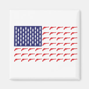 Imã American-Flag-of-Revolver—Armas
