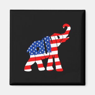 Imã American Flag Trump