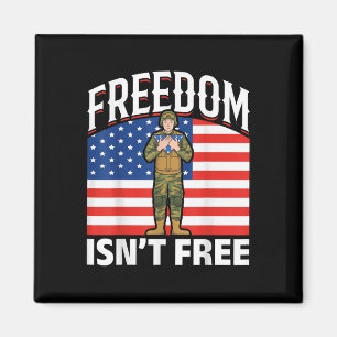Imã American Flag United States Freedom Soldier Mem