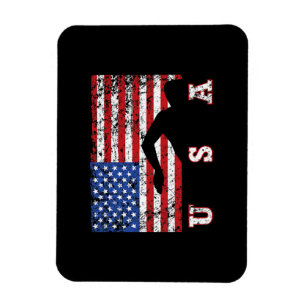 Ímã American Flag USA Gift Natação Team Premium