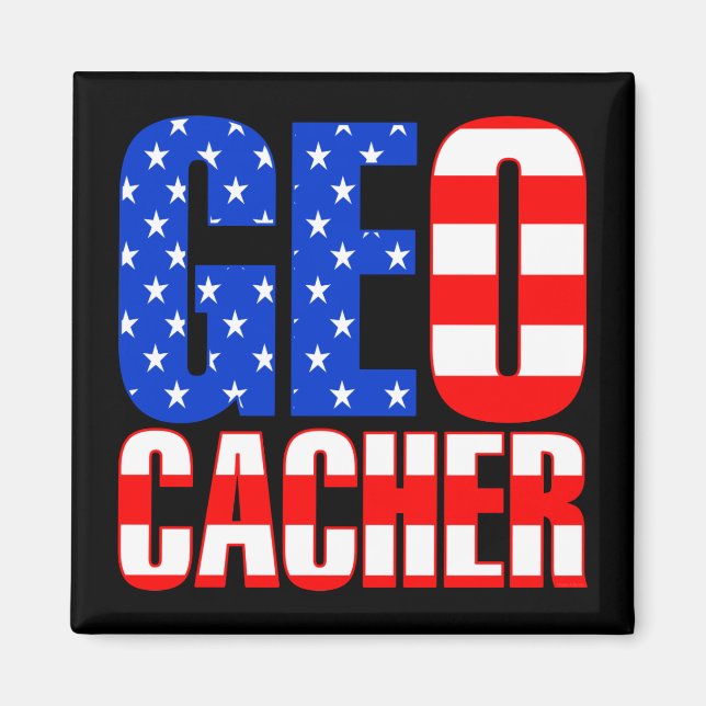 Imã American Geocacher (Frente)