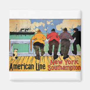 Imã American Line Poster