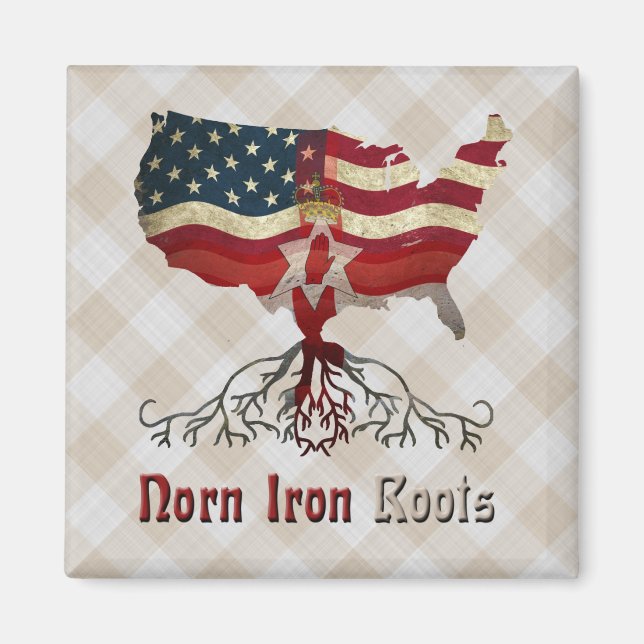 Imã American Northern Irish Roots Magnet (Frente)