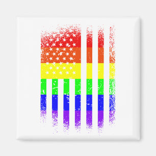 Imã american pride flag rainbow lgbt