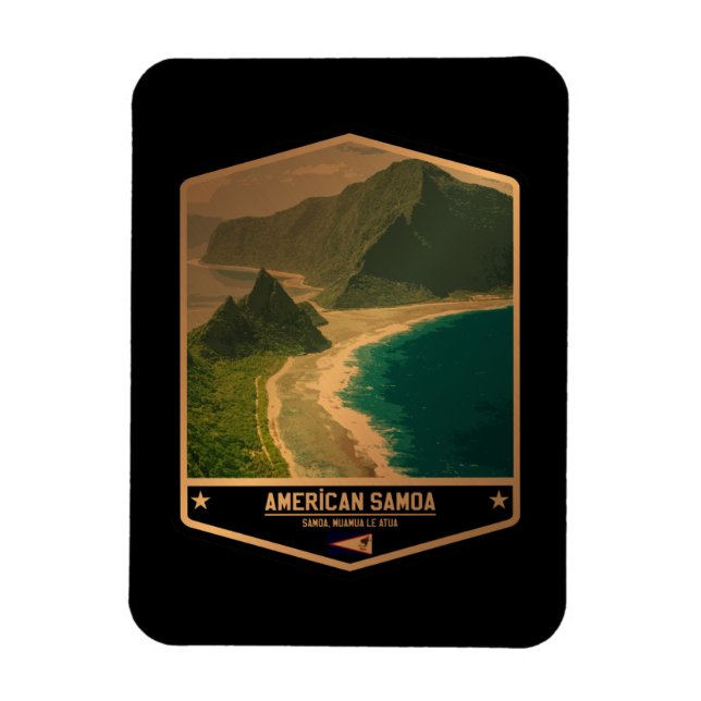 Ímã American Samoa (Vertical)