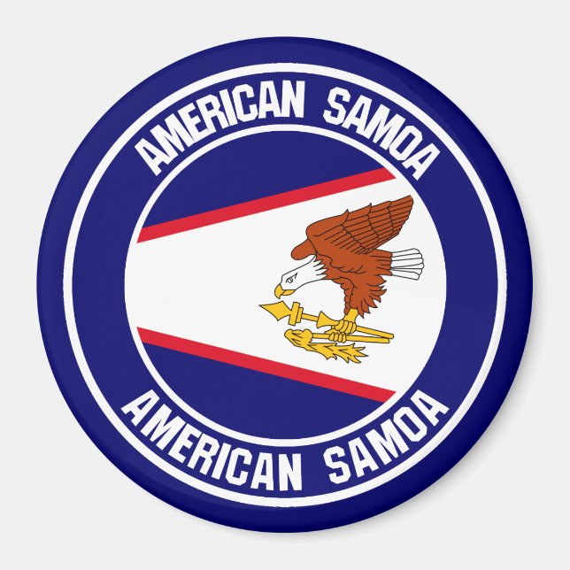 Imã American Samoa Round Emblem (Frente)