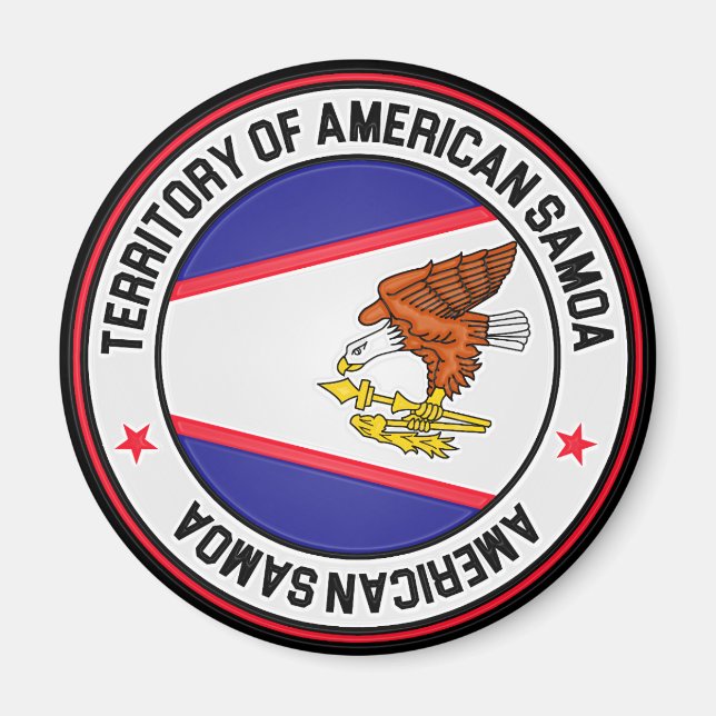 Imã American Samoa Round Emblem (Frente)