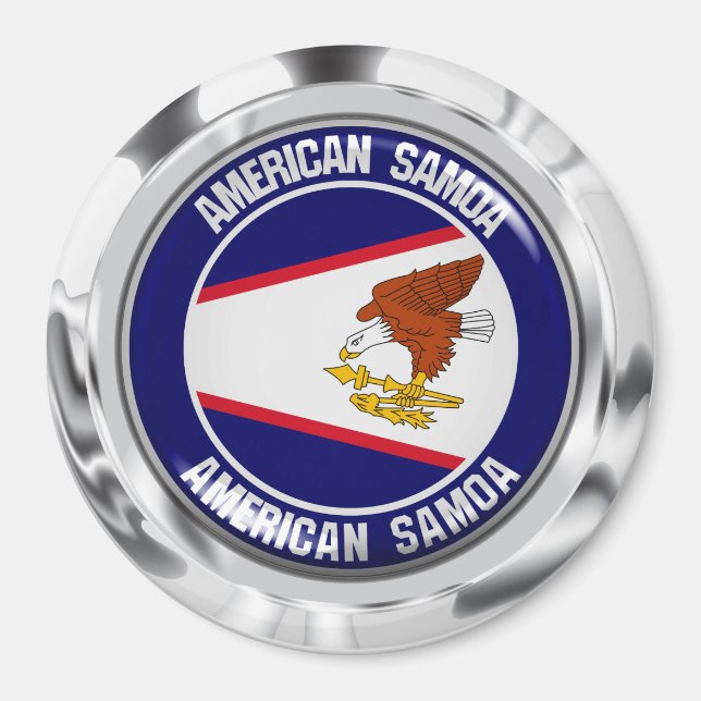 Imã American Samoa Round Emblem (Frente)
