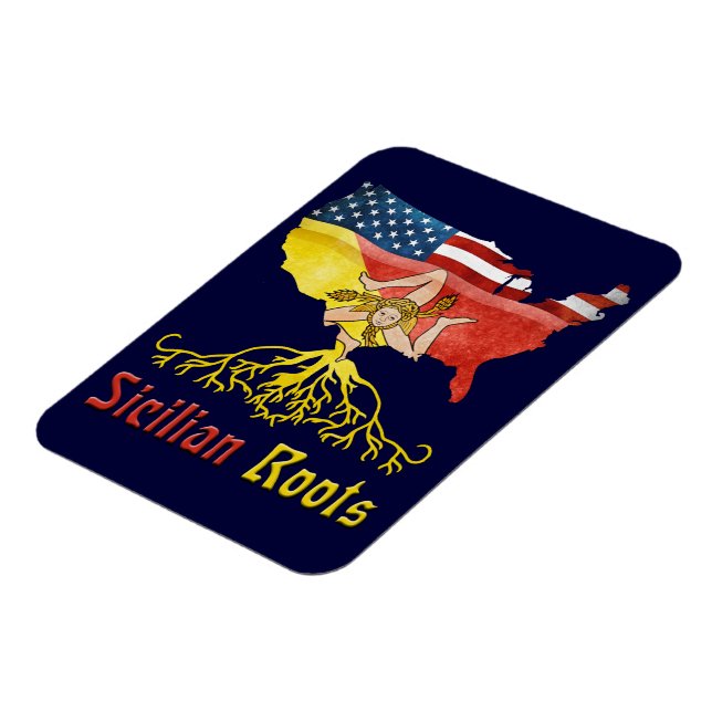 Ímã American Sicilian Roots Flexi Magnet (Left Side)