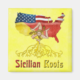 Imã American Sicilian Roots Magnet