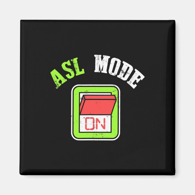 Imã American Sign Language Asl Im Deaf Awareness  (Frente)