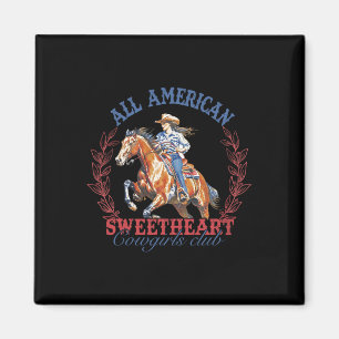 Imã American Western Sweetheart Cowboys Club 4th Of J
