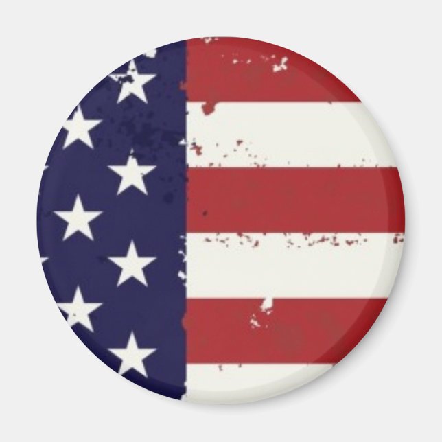 Imã Americana American Flag Magnet (Frente)