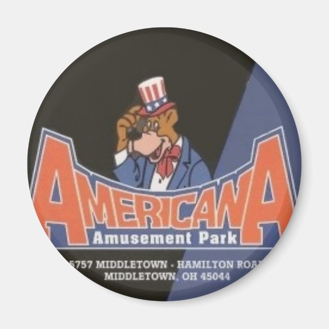 Imã Americana Lesourdesville Amusement Park Monroe OH (Frente)