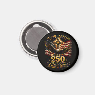 Imã Americano 250º Aniversário Patriótico EUA 4 de Jul