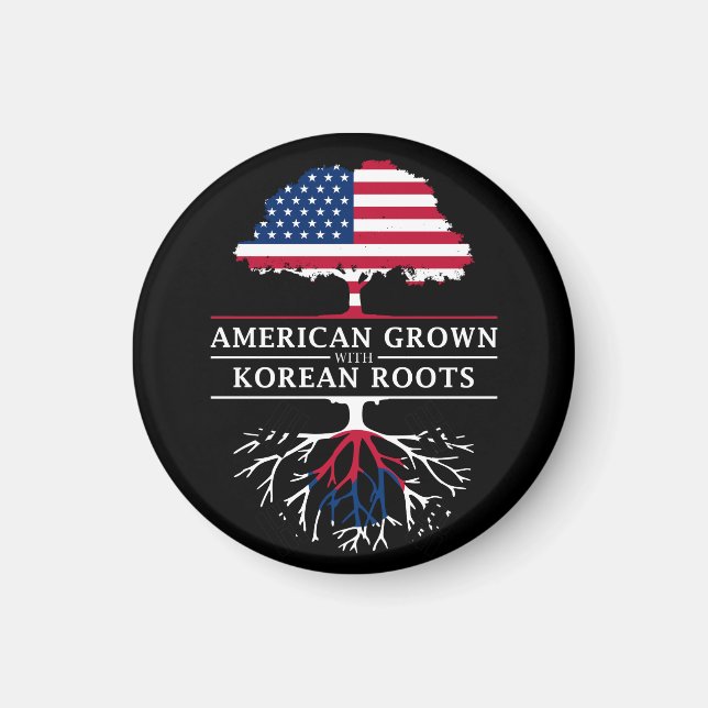 Imã Americano crescido com Design coreano de Raízes Co (Frente)