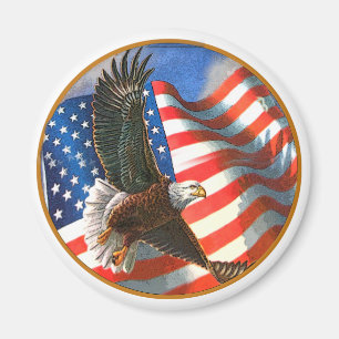 Imã Americano Eagle em vôo