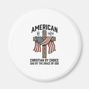 Imã Americano pela Fé Pai Cristão Cruz Patriótica Cam