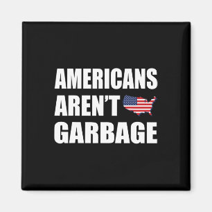 Imã Americanos Não São Garge Camiseta Trump 2024 Apoio