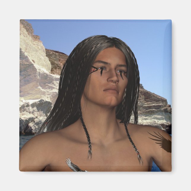 Imã Americanos nativos Magnet (Frente)