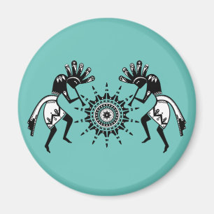 Imã Americanos nativos - Sun Dancing Kokopelli 1