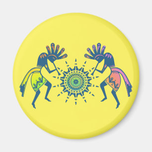 Imã Americanos nativos - Sun Dancing Kokopelli 5