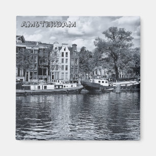 Imã Amesterdã - Barcos domésticos, Holanda (Imã de
