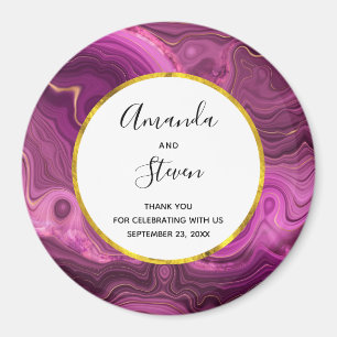 Imã Ametista Roxo E Casamento De Ágata Dourado Obriga