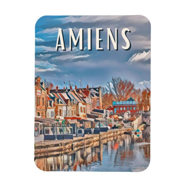 Ímã Amiens Photo Vintage (Vertical)