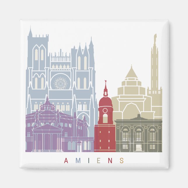 Imã Amiens skyline poster (Frente)