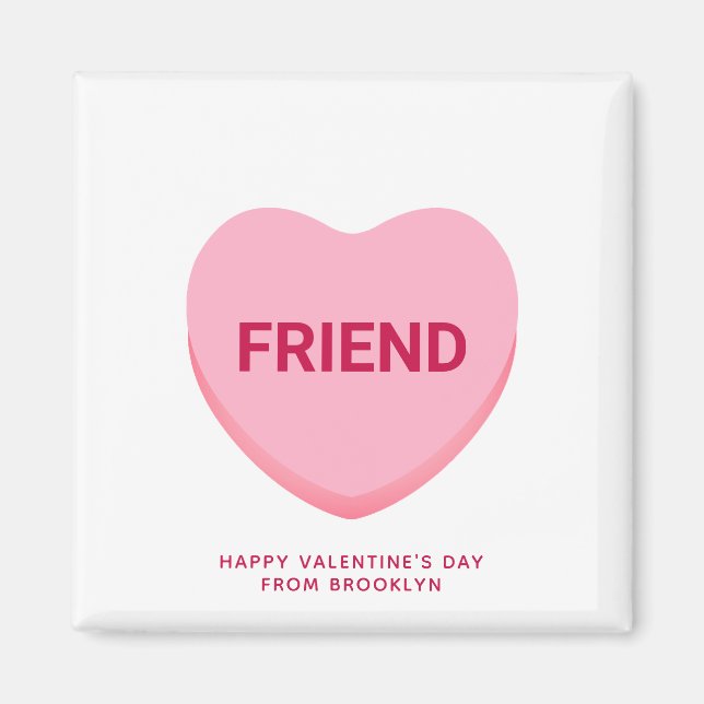 Imã Amigo, cor-de-rosa, Namorados cardíacos (Frente)