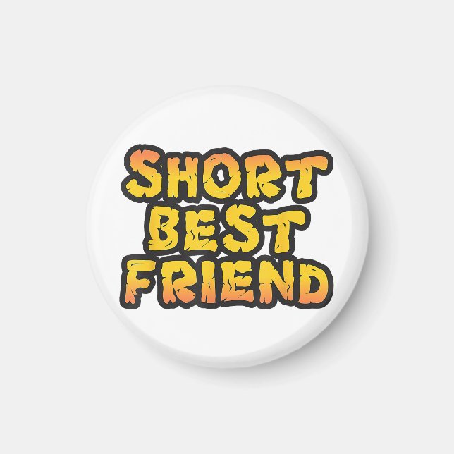 Imã Amigo Curto, Amigos Engraçados, Besties BFF (Frente)