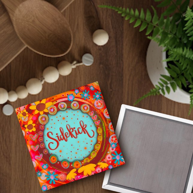 Imã Amigo de inspirivência Engraçada de Trendy Cute (Criador carregado)