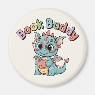 Imã Amigo de Leitura Livro Pastel Ímã de Dragão