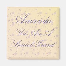 Imã Amigo Especial Personalizado Magia Roxa