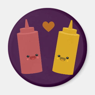 Imã Amigos da ketchup & da mostarda
