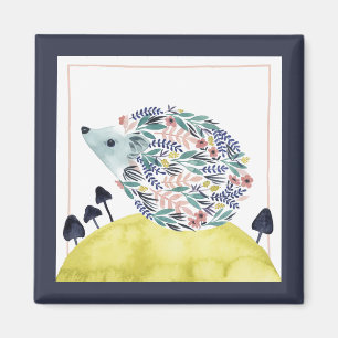 Imã Amigos de Clementine  Folk Art Hedge Hog