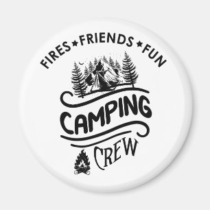 Imã Amigos do camping-slogan da equipe engraçada