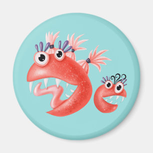 Imã Amigos do Monstro Engraçado Criações de Bobo Feliz