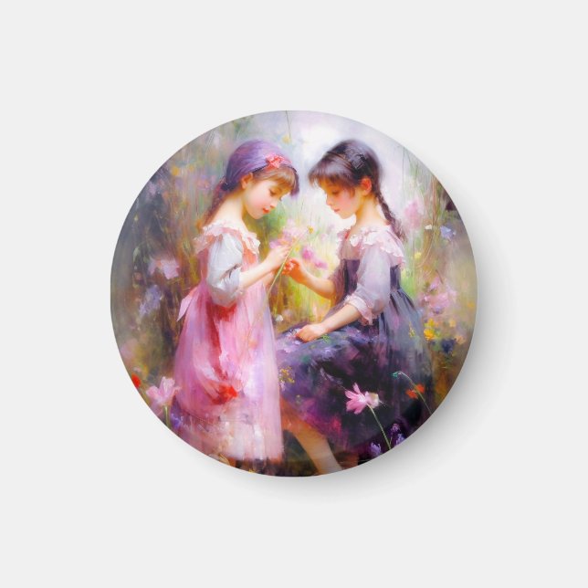 Imã Amigos e Flores (Frente)