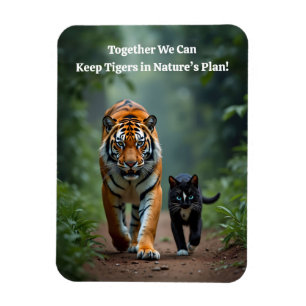 Ímã Amigos Felinos ferozes na Prowl