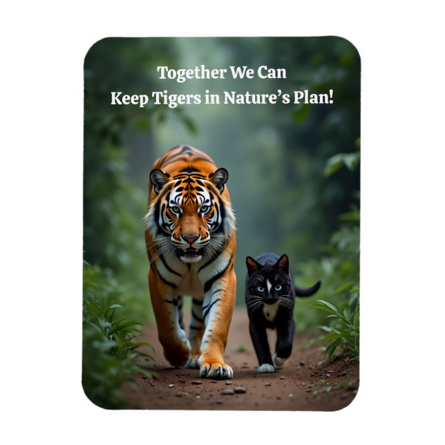 Ímã Amigos Felinos ferozes na Prowl (Vertical)