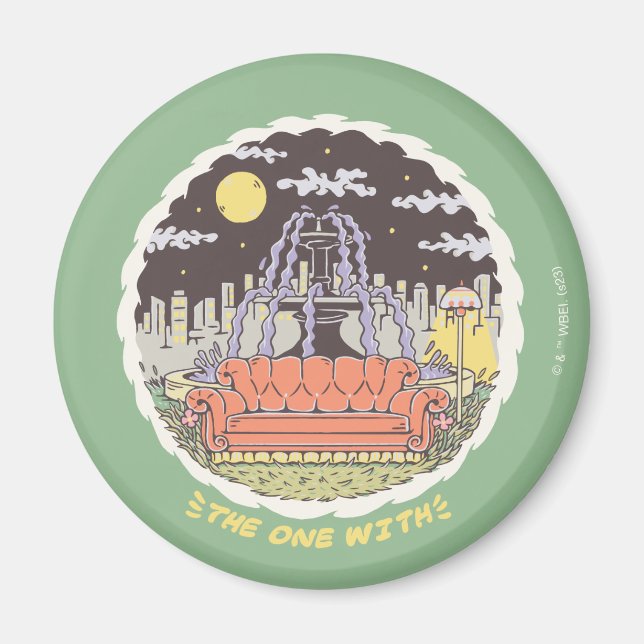 Imã AMIGOS™ | Fonte dos desenhos animados (Frente)