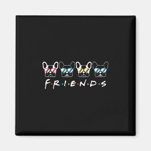 Imã Amigos franceses Bulldog Lover Gift